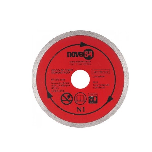 DISCO DIAM CONTINUO 105MM N1 VM NOVE54