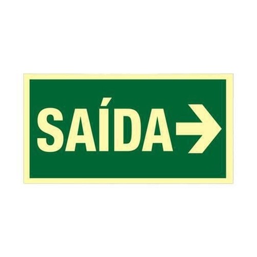 PLACA 15X30 FOTOLUM SAIDA 315AL SINALIZE