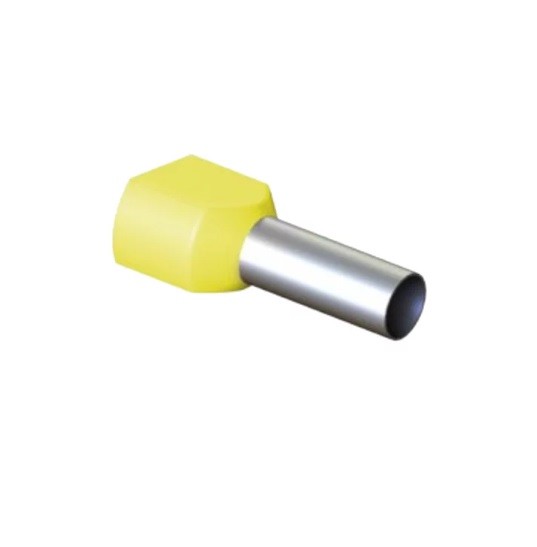 TERMINAL PRE ISOL TUB DUP  6MM AM DECORL