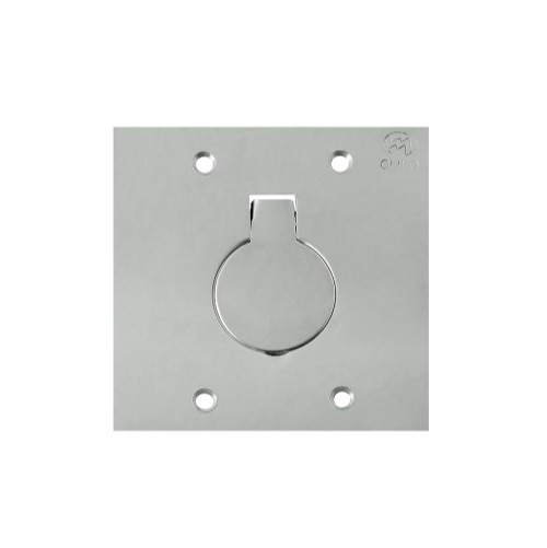 PLACA PISO 4X4 INOX 1 TOM 2P+T 20A OLIVO
