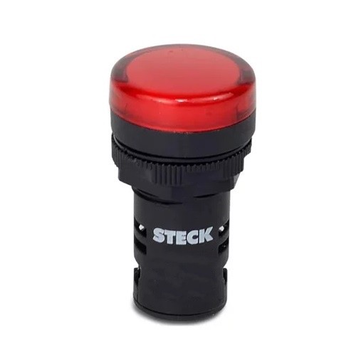 BOTOEIRA SINAL LED 220V VM 22MM STECK