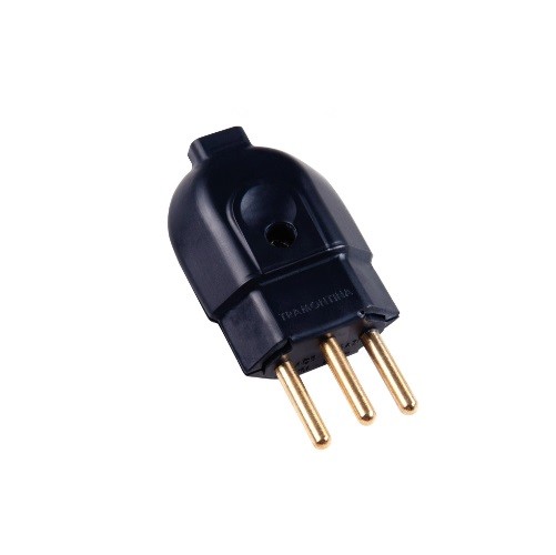 PLUG MACHO 10A 2P+T PT TRAMONTINA