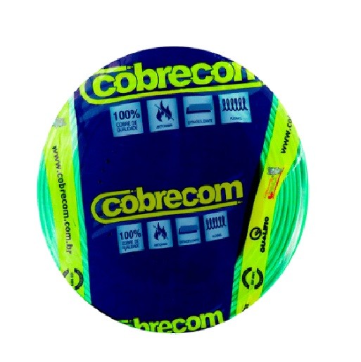CABO FLEX   1,0MM 750V VD COBRECOM