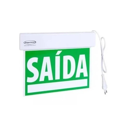 LUM EMERG LED SAIDA DF PQC/AD SEGURIMAX