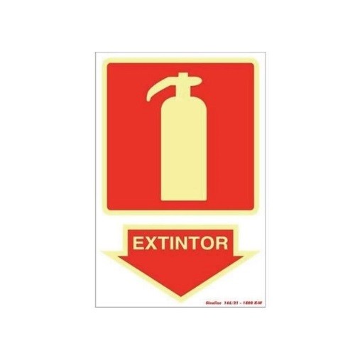 PLACA 20X30 EXTINTOR SINALIZE