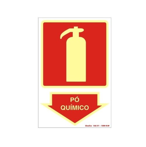PLACA 20X30 EXTINTOR PO QUIMICO SINALIZE