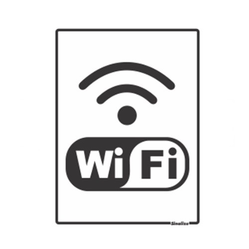 PLACA 15X20 INTERNET WI-FI SINALIZE