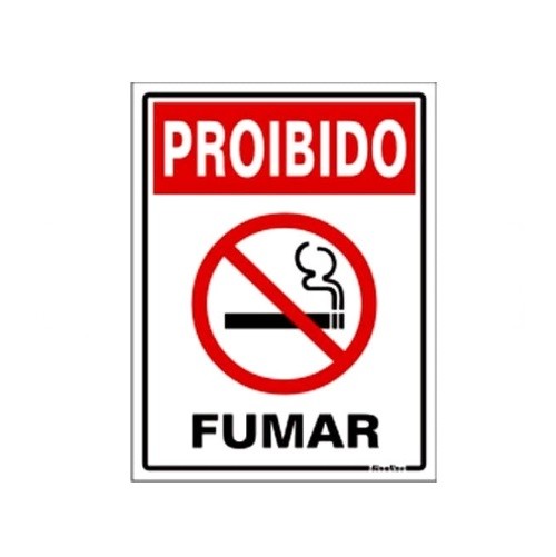 PLACA 15X20 PROIBIDO FUMAR SINALIZE