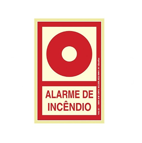 PLACA 13,5X20 ALARME DE INCE SINALIZE