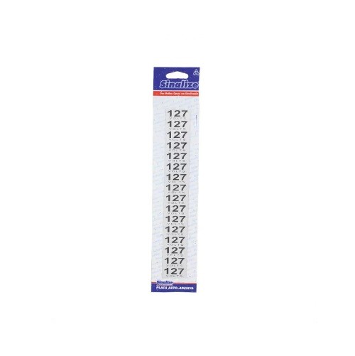 PLACA SINAL 127V PLAST 16PC SINALIZE