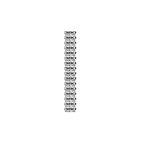PLACA SINAL 380V PLAST 16PC SINALIZE
