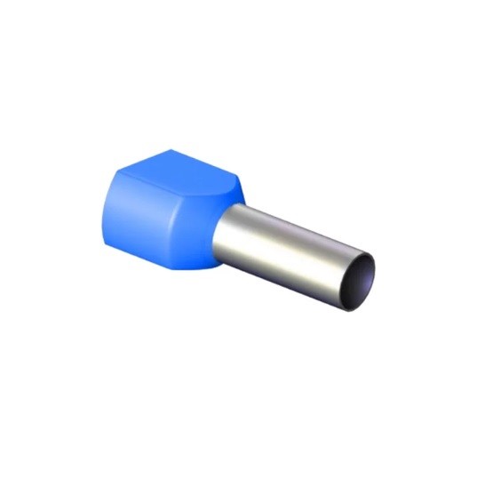 TERMINAL PRE ISOL TUB DUP  1,5MM AZ ELET