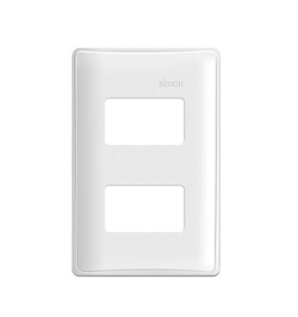 PLACA 4X2 2P SEP BR S-19 SIMON
