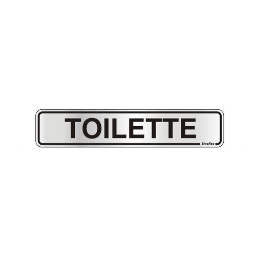 PLACA  5X25 TOILETTE SINALIZE