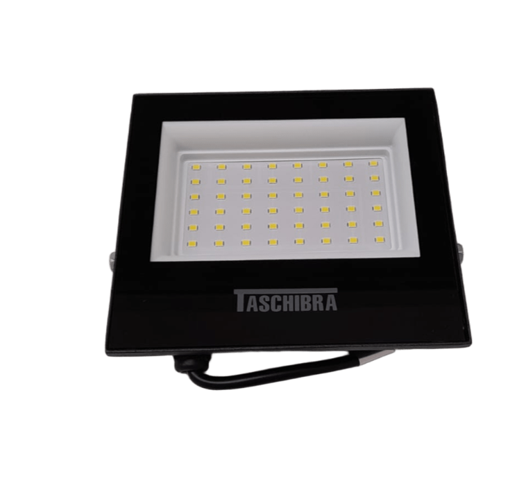 REFLETOR LED   50W 6.5K PT TASCHIBRA