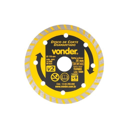 DISCO DIAM MARM/GRANITO 110MM V2 VONDER