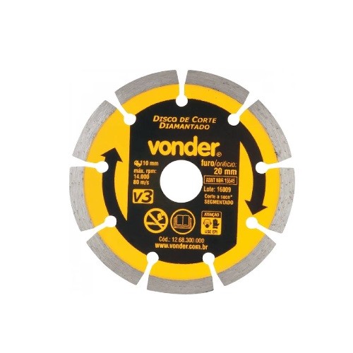 DISCO DIAM CONCR/ALVENARIA 110MM VONDER
