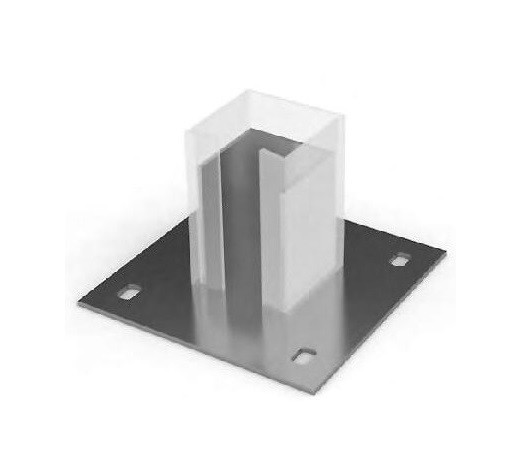 PERFILADO BASE FIXA INT 4 FUROS PERFIL 