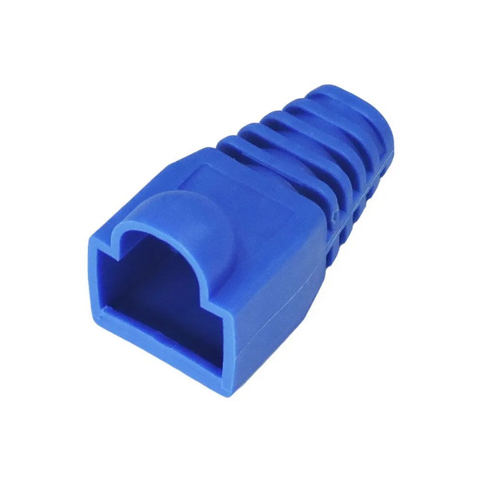CAPA CONECTOR RJ45 AZ C/50 MEGA POLO