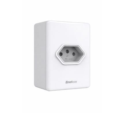 TOMADA C/CX 2P+T 10A L-E ENERBRAS