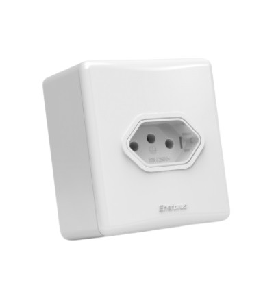 TOMADA C/CX 2P+T 20A L-E ENERBRAS