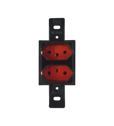 TOMADA S/PL 2P+T 20A DUP PT/VM WEG