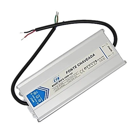 FONTE CHAVEADA 12V  8.3A IP67 100W CTB