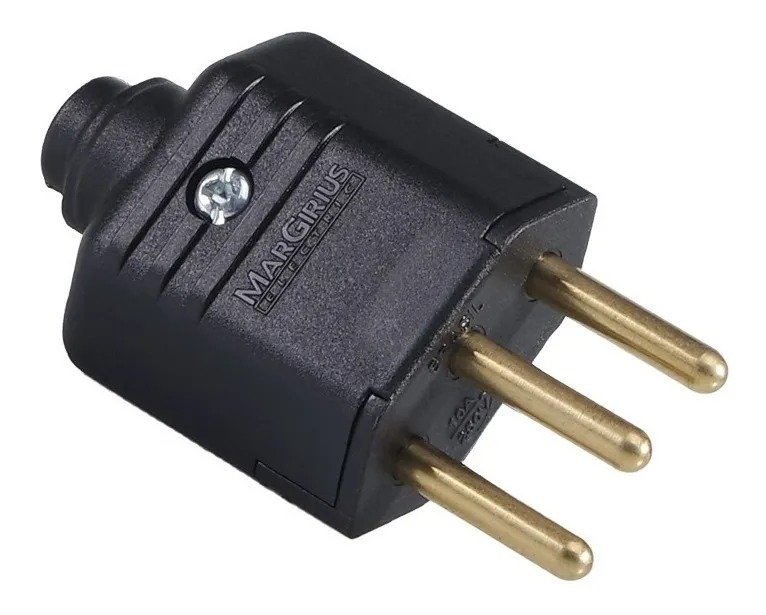 PLUG MACHO 10A 2P+T PT MARGIRIUS