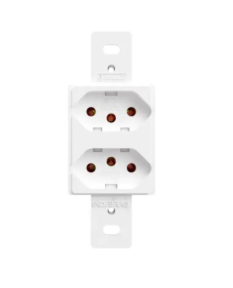 TOMADA S/PL 2P+T 10A BR DUP ROMAZI