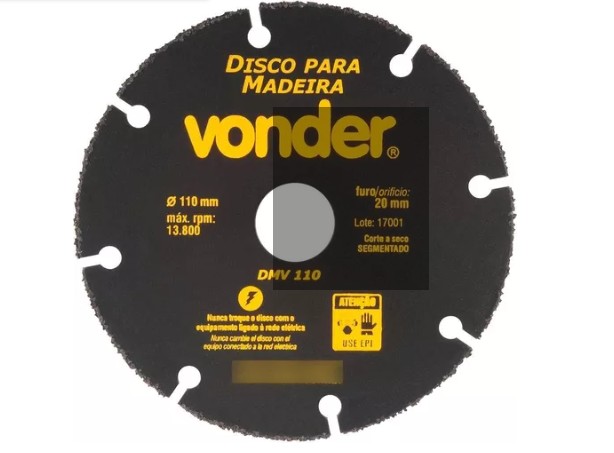 DISCO P/MADEIRA 110MM X 20MM VONDER