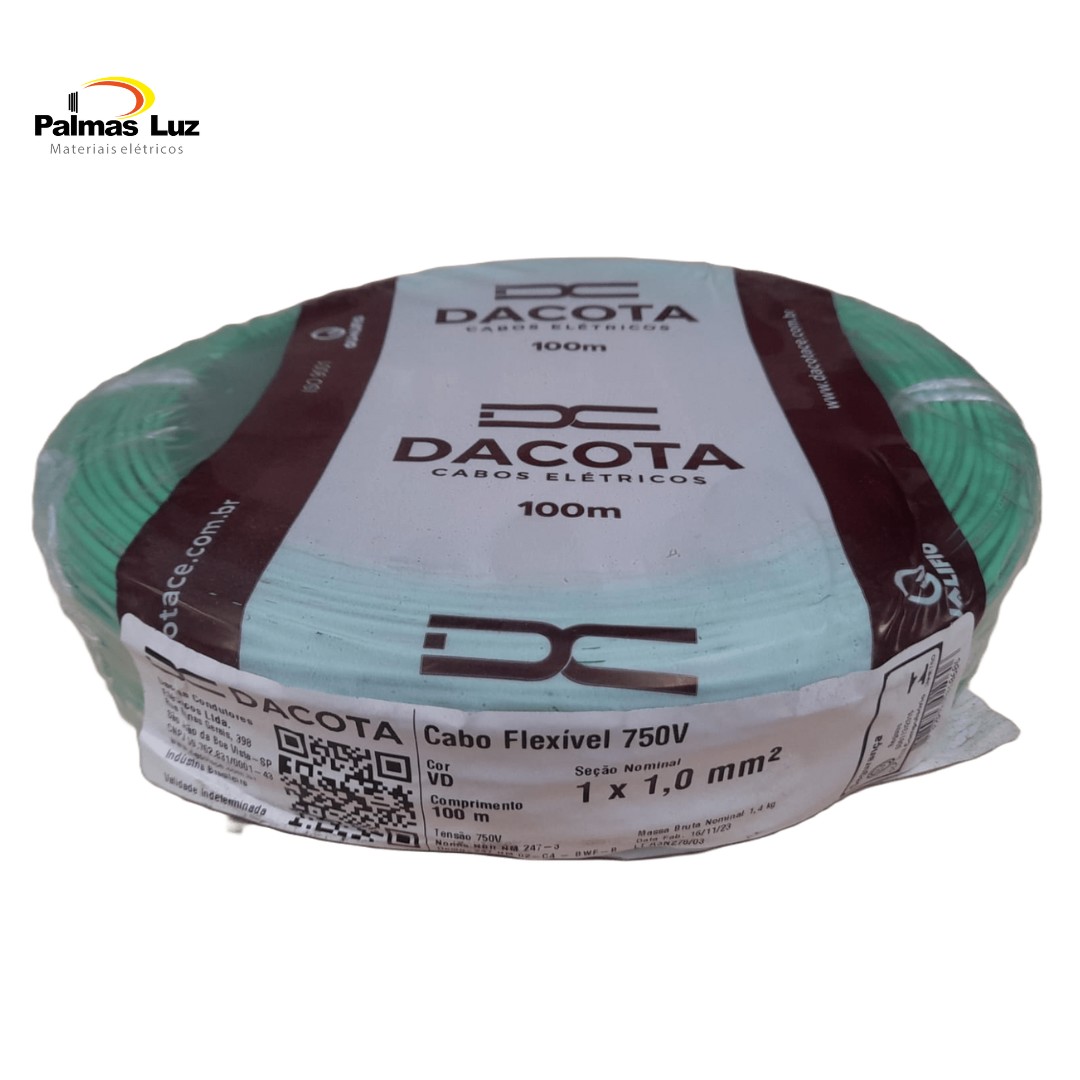CABO FLEX    1,0MM 750V VD DACOTA