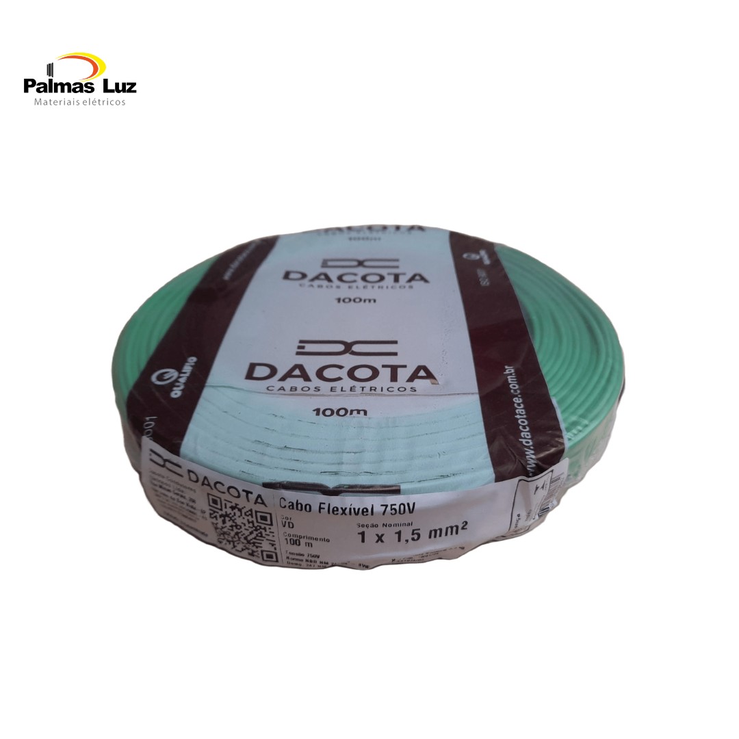 CABO FLEX    1,5MM 750V VD DACOTA