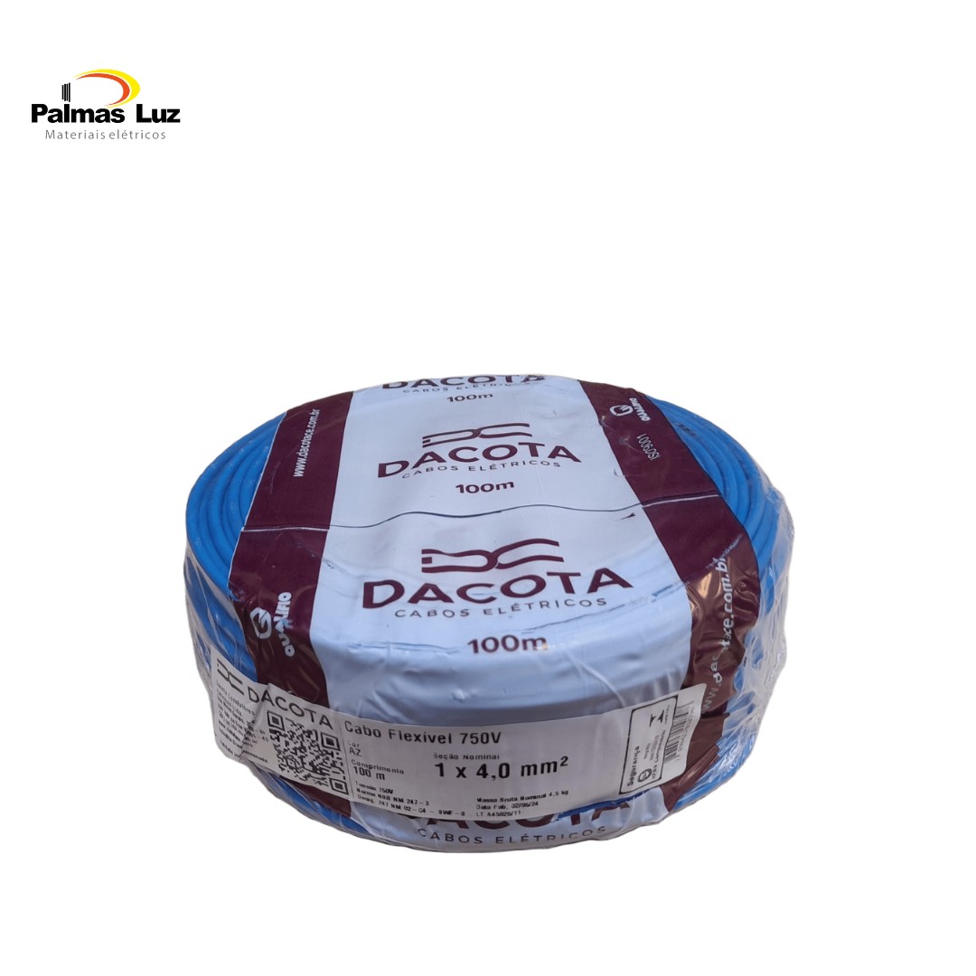CABO FLEX   4,0MM 750V AZ DACOTA
