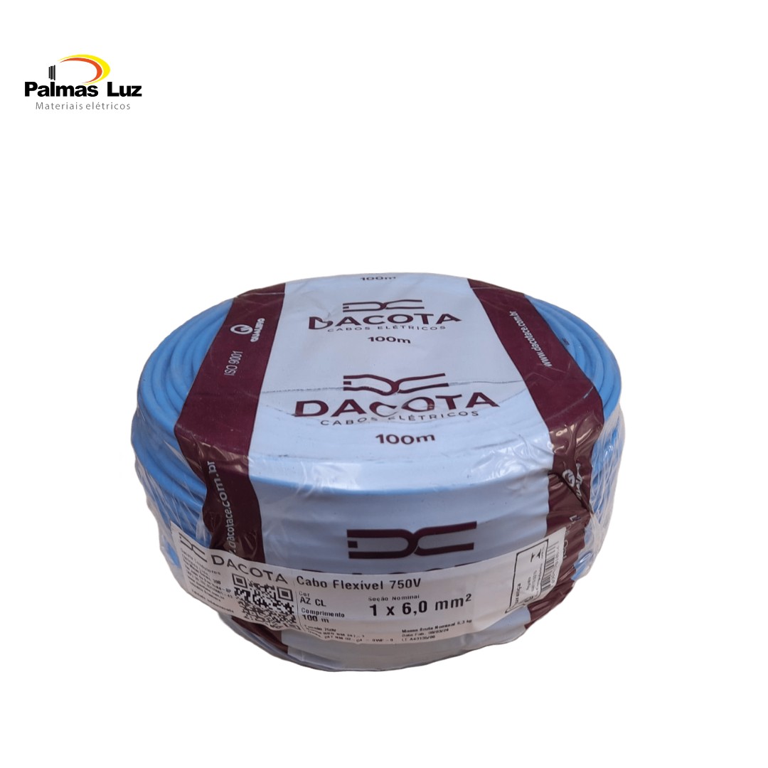 CABO FLEX    6,0MM 750V AZ DACOTA