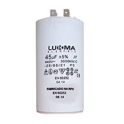 CAPACITOR PERMANENTE 45UF 440V LUKMA