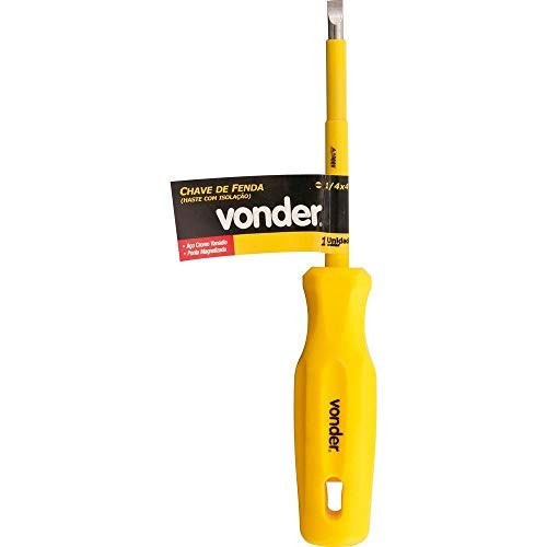 CHAVE FENDA ISOLADA CRV 1/4X6 VONDER