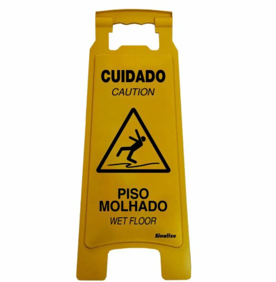 CAVALET AM 27X65CM CUIDADO PISO MOLHADO