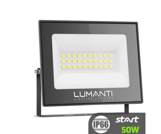REFLETOR LED   50W 3.0K PT START LUMANTI