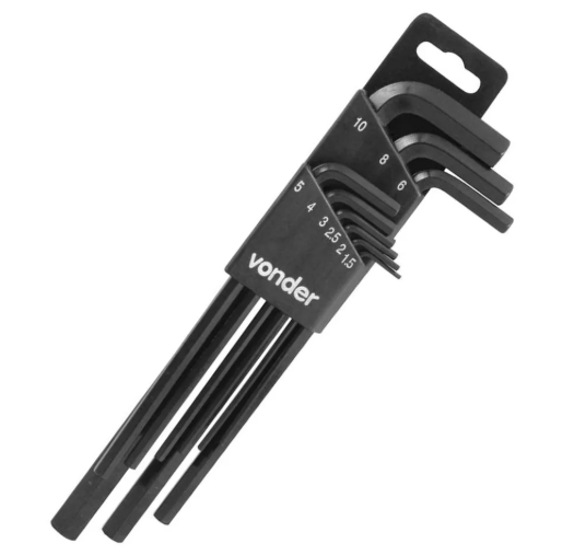 JOGO CHAVE ALLEN C/9 1,5/10MM VONDER