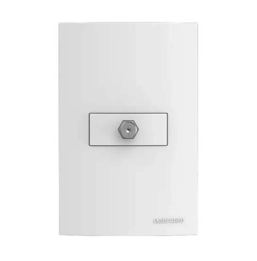 TOMADA 4X2 BRAVA COAXIAL 