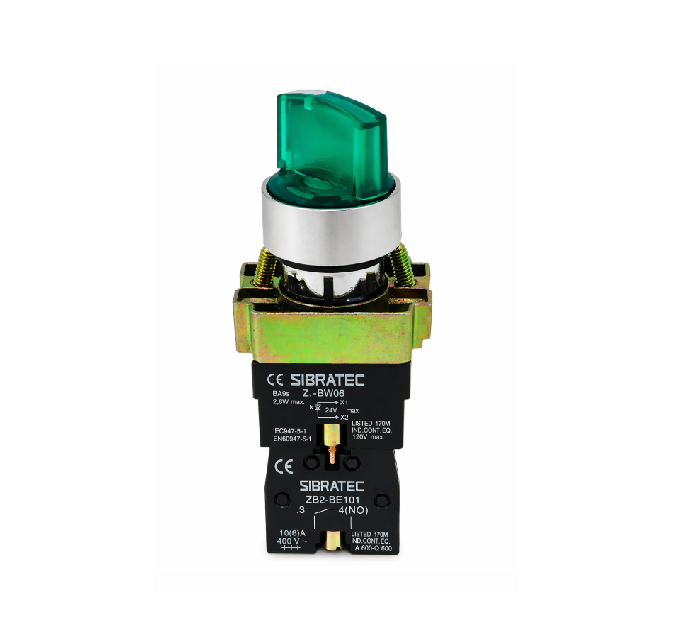 CHAVE COMUT LED 3 POS 2NA METAL SIBRATEC