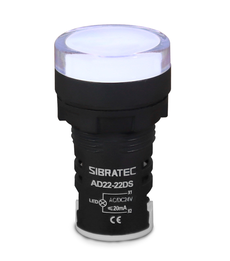 BOTOEIRA SINAL LED  24V BR 22MM SIBRATEC