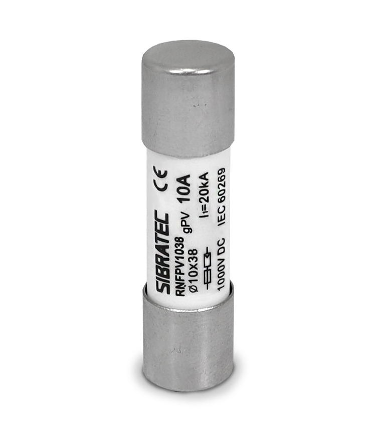 FUZIVEL CARTUCHO 10A 10X38 20KA SIBRATEC