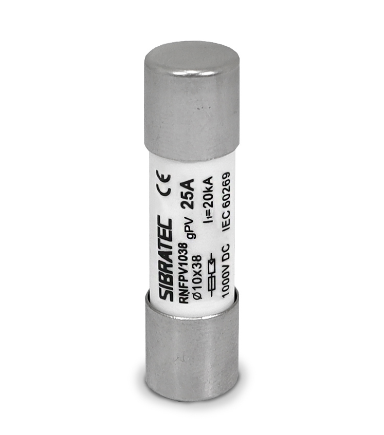 FUZIVEL CARTUCHO 25A 10X38 20KA SIBRATEC