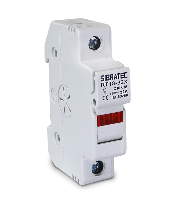 PORTA FUZIVEL MONO 32A 10X38 SIBRATEC