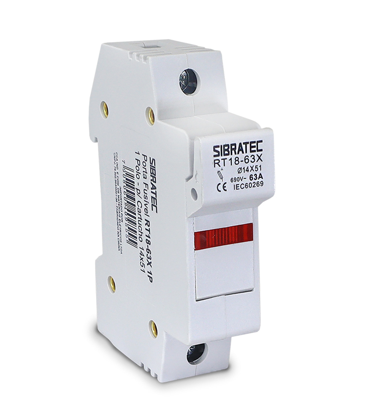 PORTA FUZIVEL MONO 63A 14X51 SIBRATEC
