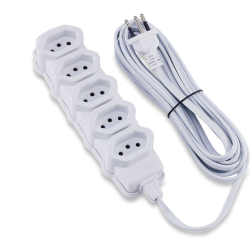 EXTENSAO  5MT 5TOM.10A 2P+T BR FORCELINE